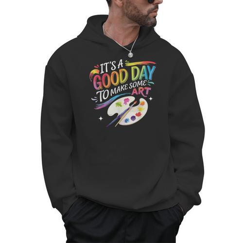 It's A Good Day To Make Some Art Artist Drawing Teacher Men Hoodie - teacherstshirts.com DE