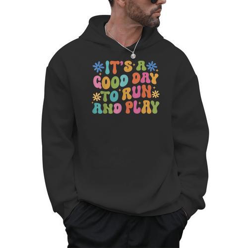 Its A Good Day To Run And Play PE Teacher Physical Education Men Hoodie - teacherstshirts.com UK
