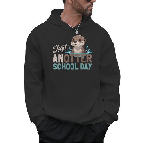 Just Anotter School Day Cute Otter Lover Teacher Student Men Hoodie - teacherstshirts.com