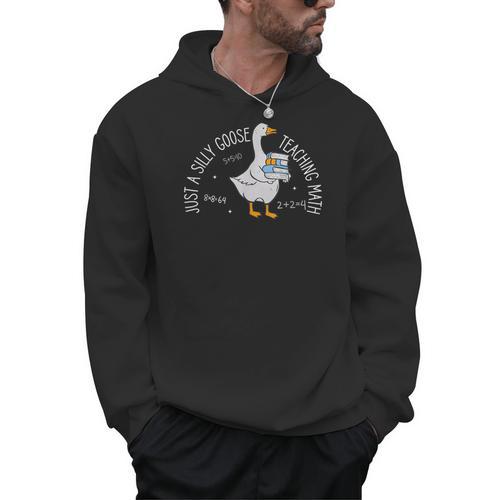 Just A Silly Goose Teaching Math Teacher Back To School Men Hoodie - teacherstshirts.com AU