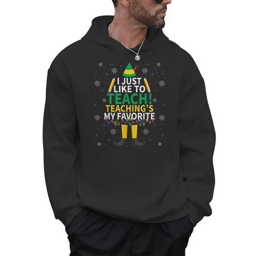 I Just Like To Teach Teaching My Favorite Christmas Teacher Men Hoodie - teacherstshirts.com UK