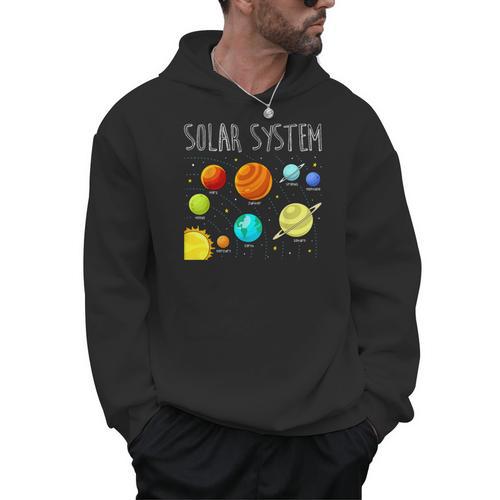 Kids Solar Systems Cute Planets Space Science Teacher School Men Hoodie - teacherstshirts.com