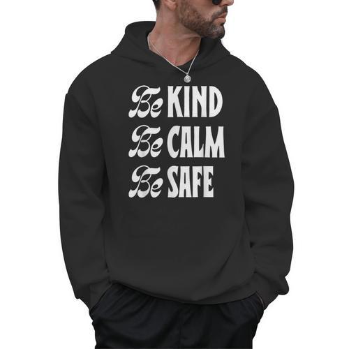 Be Kind Be Calm Be Safe Awareness For Teachers For Men Women Kids Men Hoodie - teacherstshirts.com