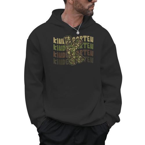 Kindergarten Camo Camouflage Boy Teacher Back To School Men Hoodie - teacherstshirts.com