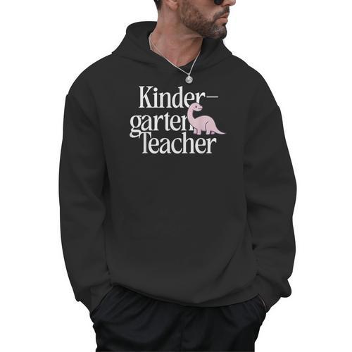 Kindergarten Teacher Dinosaur Back To School Men Hoodie - teacherstshirts.com CA