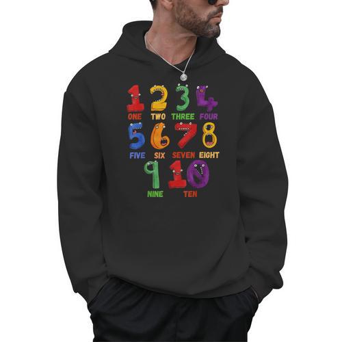 Learning Math Numbers Counting Back To School Teacher For Men Women Girls Kids Men Hoodie - teacherstshirts.com