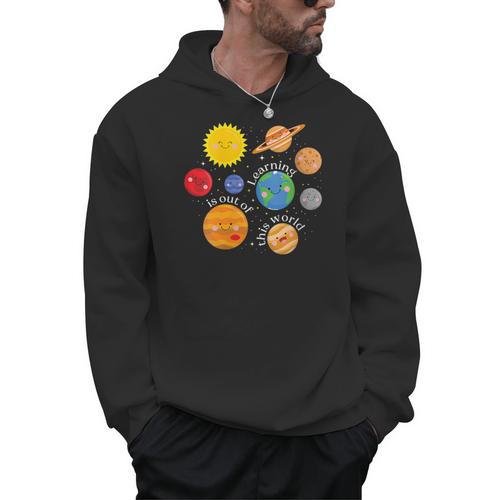 Learning Is Out Of This World Science Teacher Planets Men Hoodie - teacherstshirts.com AU