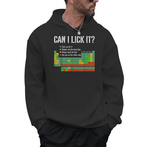 Can I Lick It Periodic Table Science Teacher Student Men Hoodie - teacherstshirts.com AU