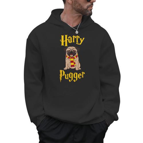 Lovely Harry Pugger Pug Men Hoodie - Bostonterriersmerch.com