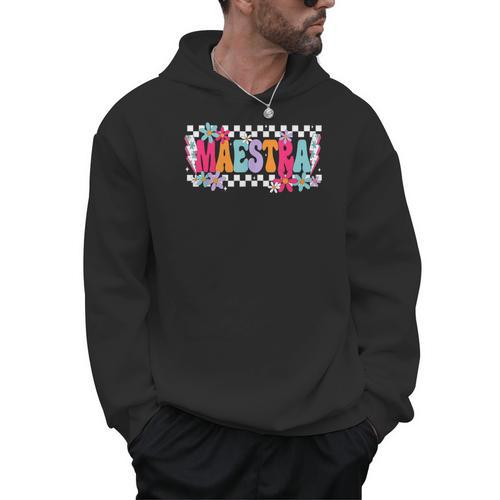 Maestra Teacher Spanish Back To School First Day Of School Men Hoodie - teacherstshirts.com CA