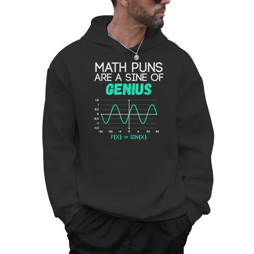 Math Puns Are a Sine Of Genius Math Teacher T-Shirt Men Hoodie - teacherstshirts.com DE