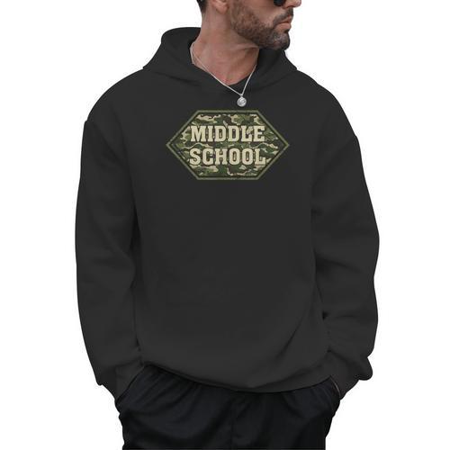 Middle School Camo Retro Back To School Teachers Men Hoodie - teacherstshirts.com