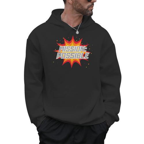 Mission Possible Motivational Inspirational School Teacher Men Hoodie - teacherstshirts.com