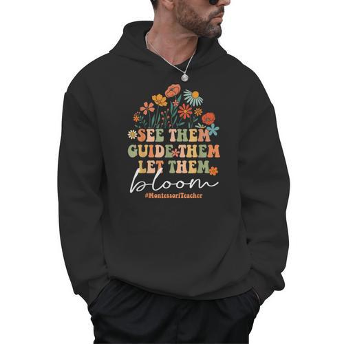 Montessori Teacher Men Hoodie - teacherstshirts.com