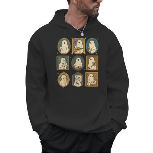 Music Teacher Orchestra Spooky Halloween Ghost Band Men Hoodie - teacherstshirts.com AU