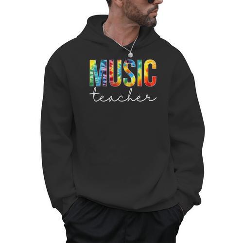 Music Teacher Tie Dye Appreciation Day Hello Back To School Men Women Men Hoodie - teacherstshirts.com