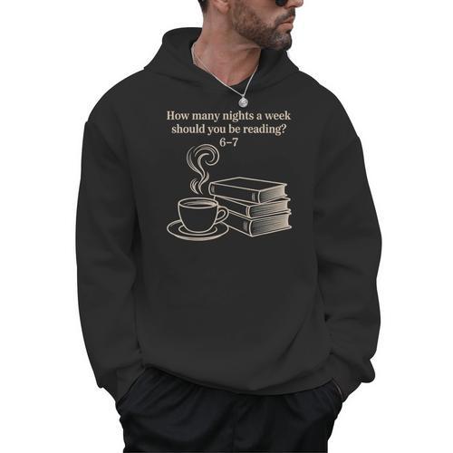 How Many Nights A Week Should You Be Reading 6-7 Teacher Fun Men Hoodie - teacherstshirts.com