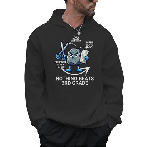 Nothing Beats 3rd Grade Back To School Kids Teachers Men Hoodie - teacherstshirts.com AU