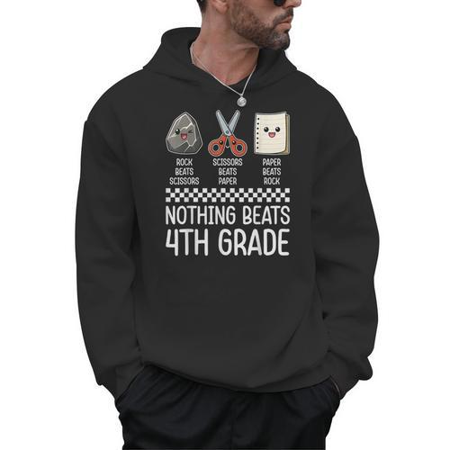 Nothing Beats 4th Grade Back To School Kids Teachers Men Hoodie - teacherstshirts.com AU