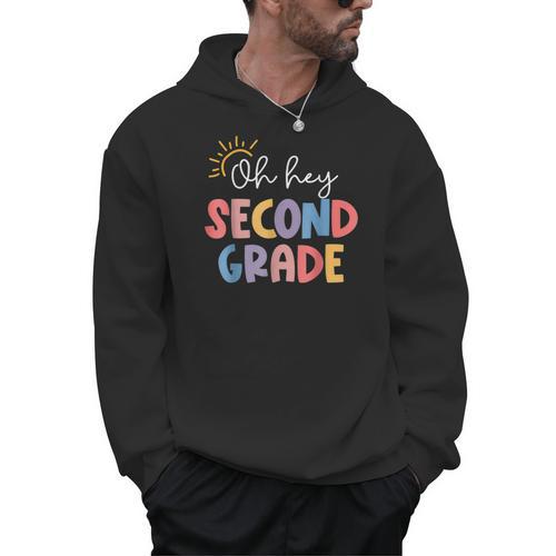 Oh Hey Second Grade First Day Of Teacher Girls Boys Kids Men Hoodie - teacherstshirts.com