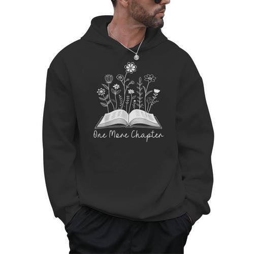 One-More Chapter Wildflower Reading Teacher Library Bookish Men Hoodie - teacherstshirts.com DE