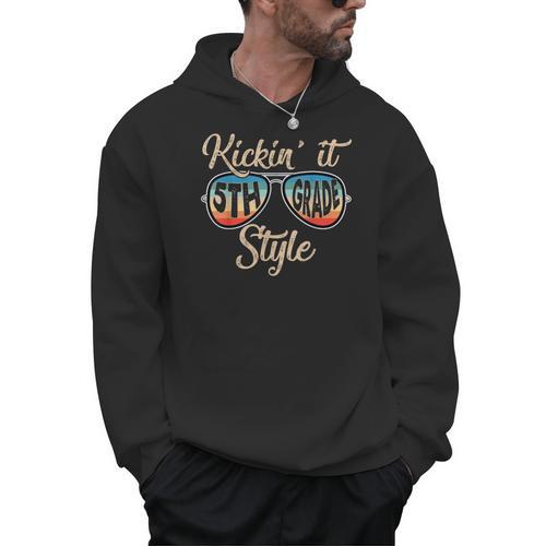 P41l Retro Kickin It 5th Grade Style Teacher Back To School For Men Women Girls Kids Men Hoodie - teacherstshirts.com