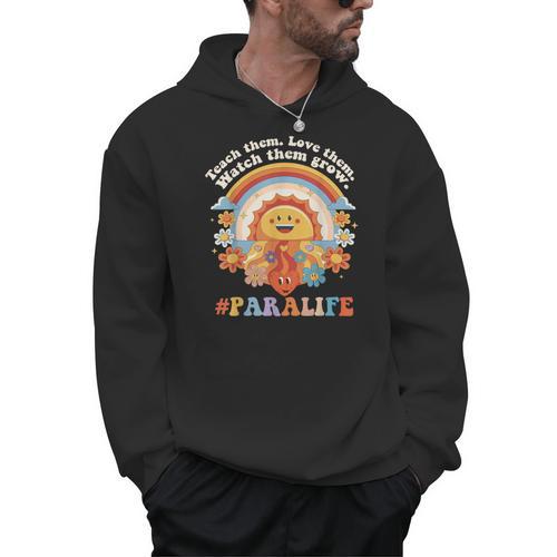 Paraprofessional Para Life Sun Flower Teacher Back To School Men Hoodie - teacherstshirts.com