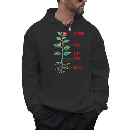 Parts Of a Plant Science For Teachers Kids And Students Men Hoodie - teacherstshirts.com UK