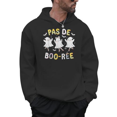 Pas De BOO-Rée Ghost Ballet Dancer Halloween Dance Teacher Men Hoodie - teacherstshirts.com DE