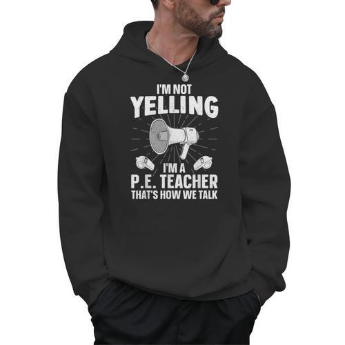 PE Teacher Art For Men Women Gym Teacher Physical Education Men Hoodie - teacherstshirts.com