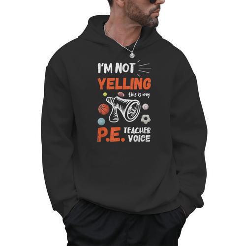 PE Teacher Voice PE Teacher School Fitness Class Men Hoodie - teacherstshirts.com CA
