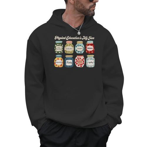 Physical Education Is My Jam Sports PE Coach Teacher Men Hoodie - teacherstshirts.com CA