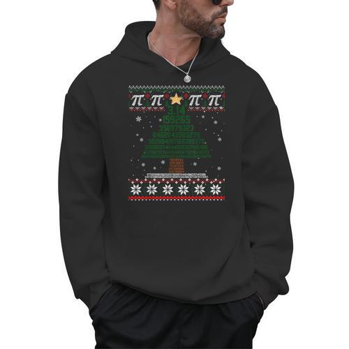 Pi Tree Christmas Math Teacher Ugly Sweater Men Women Kids Men Hoodie - teacherstshirts.com