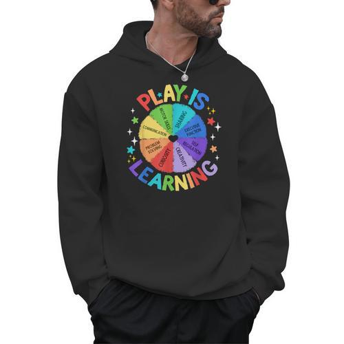 Play Is Learning Teacher Kindergarten For Men Women Kids Men Hoodie - teacherstshirts.com