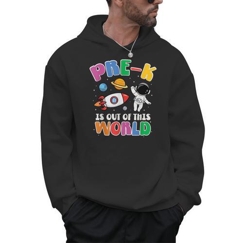 Pre-K Student Teacher Astronaut Space Back To School Men Hoodie - teacherstshirts.com