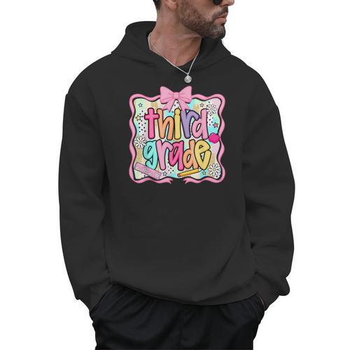 Preppy Third Grade Back To School Teacher Girl Kid Men Hoodie - teacherstshirts.com UK
