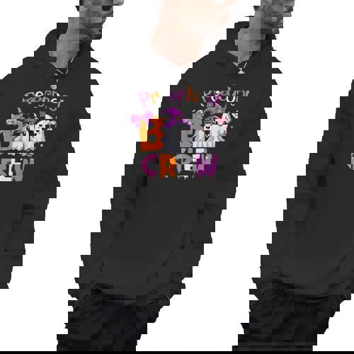 Preschool Boo Crew Preschool Halloween Costume Teacher Kid Men Hoodie - teacherstshirts.com