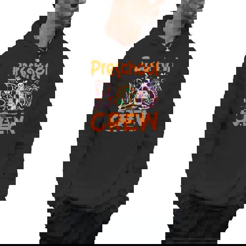 Preschool Boo Crew Preschool Halloween Teacher Men Hoodie - teacherstshirts.com