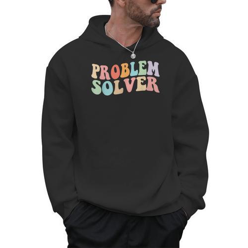 Problem Solver School Work Staff Front Desk Teacher Men Hoodie - teacherstshirts.com CA