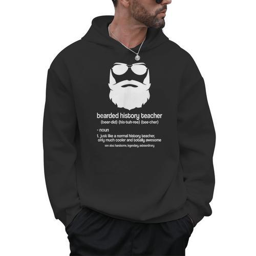Professor Ancient Teaching Education Bearded History Teacher Men Hoodie - teacherstshirts.com AU