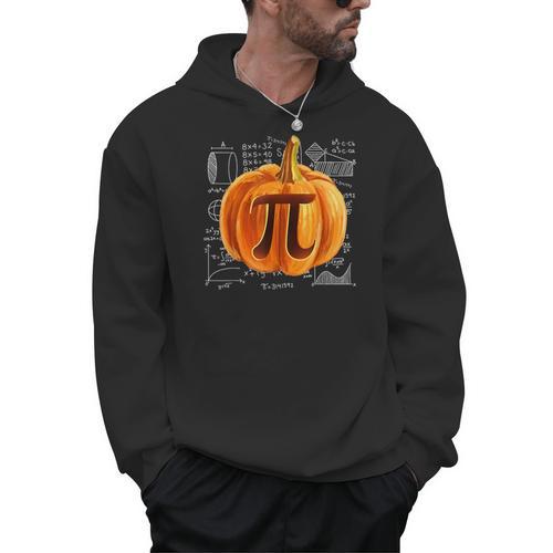 Pumpkin Pie Halloween Thanksgiving Math Teacher Pi Day Men Hoodie - teacherstshirts.com AU