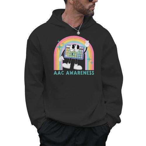 Rainbow AAC Awareness Month SPED Teacher SLP Communication Men Hoodie - teacherstshirts.com AU