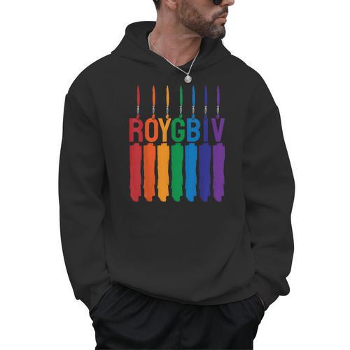 Rainbow Roygbiv Kids Artist Costume Art Teacher Men Hoodie - teacherstshirts.com CA