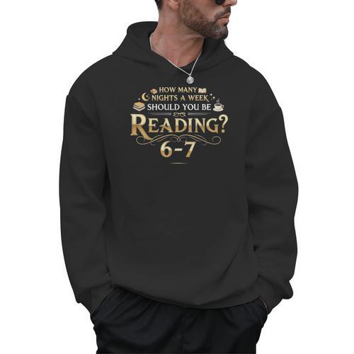 Reading 6–7 Teacher Librarian English Book Lover Quote Men Hoodie - teacherstshirts.com AU