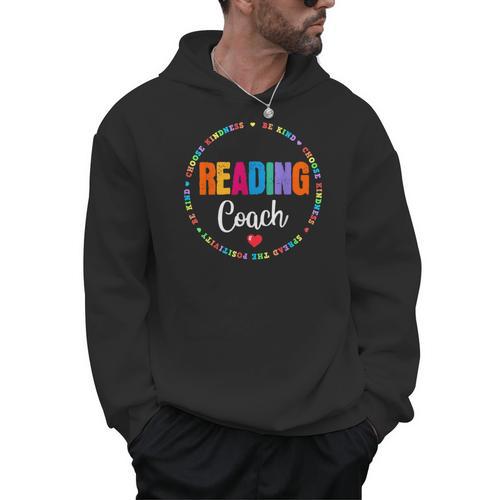 Reading Coach Teacher Interventionist Specialist Literacy Men Hoodie - teacherstshirts.com AU