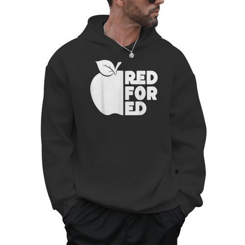 Red For Ed Teacher Support Public Education For Men Women Kids Men Hoodie - teacherstshirts.com