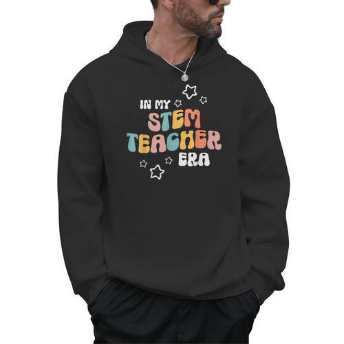Retro Boho Math Science Professor In My STEM Teacher Era Men Hoodie - teacherstshirts.com