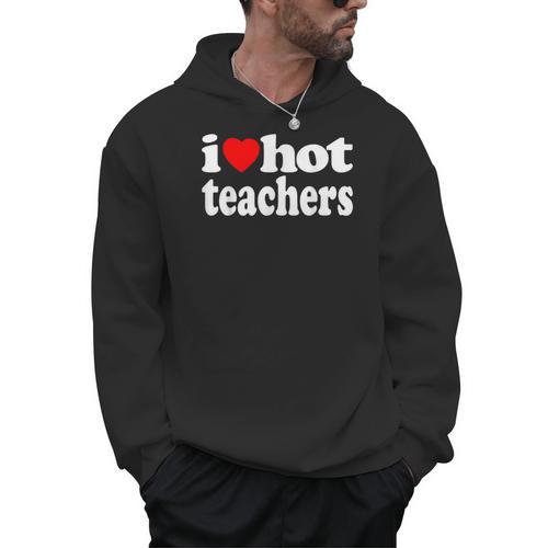 Retro I Love Hot Teachers Vintage I Heart Hot Teacher Men Women Girls Kids Men Hoodie - teacherstshirts.com
