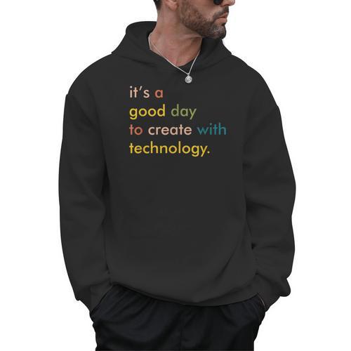 Retro Technology Teacher Shirt Tech Teacher Men Hoodie - teacherstshirts.com AU