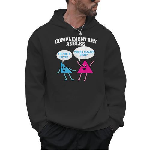 Right Acute Triangle Math Teacher Cool Geometry Men Hoodie - teacherstshirts.com